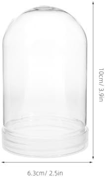 6Pcs Snowflake Globe Clear Plastic Water Globe DIY Arched Christmas Decoration