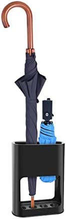 DricRoda Umbrella Stand with Drip Tray 4 Umbrella Holder Black