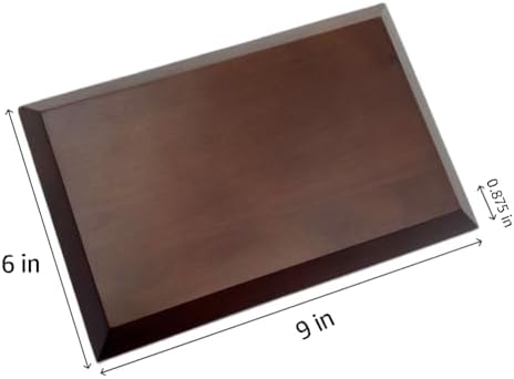 Dark Brown Solid Cherrywood Pedestal Display Base 1
