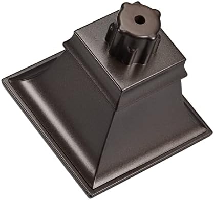 Uxcell Curtain Rod Finials 2pcs Square Brown 083 Inch Hole Diameter Fit