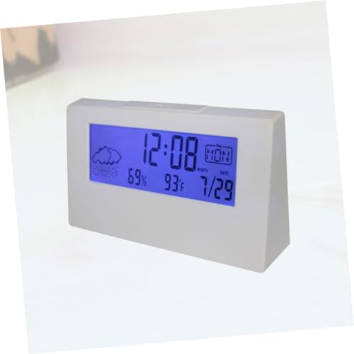 LCD Weather Alarm Clock with Temperature and Humidity Monitor
