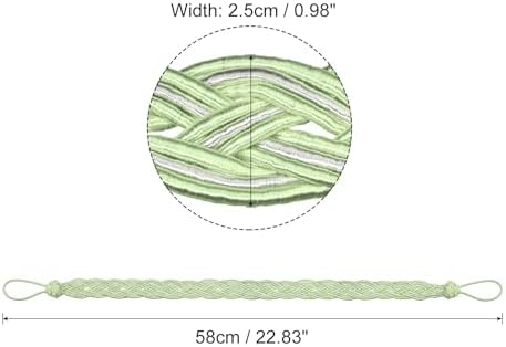 Uxcell 6Pcs Curtain Tiebacks Green Silver