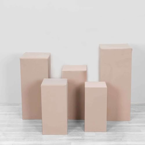 Set of 5 Nude Spandex Display Box Covers