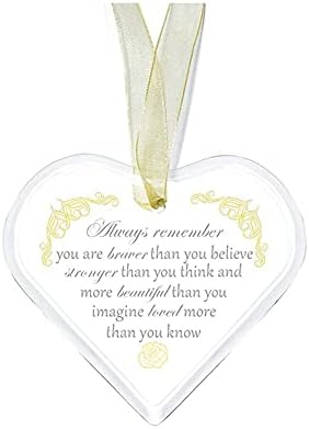 SAIYI K9 Crystal Handmade Heart Hanging Ornament Gift for Mom and Couples