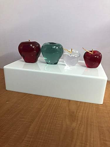 White 16W 9D 4H Art Sculpture Acrylic Display Stand