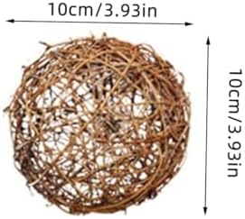 10pcs Hand Knitting Rattan Balls Holiday Decor