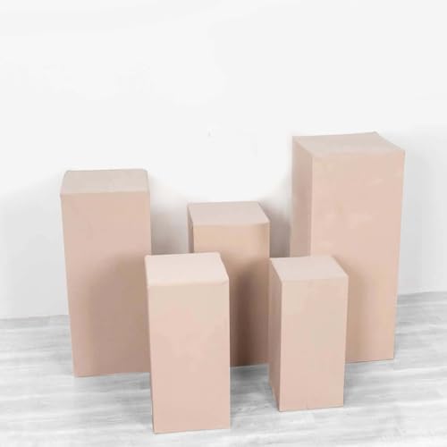 Set of 5 Nude Spandex Display Box Covers