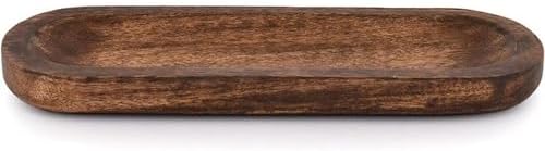 Hand Carved Wooden Burner Holder Ash Tray for Home Decor