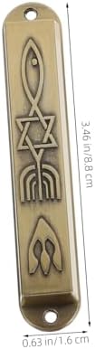 Ipetboom Metal Mezuzah Ornament 2-Piece Set for House Decor