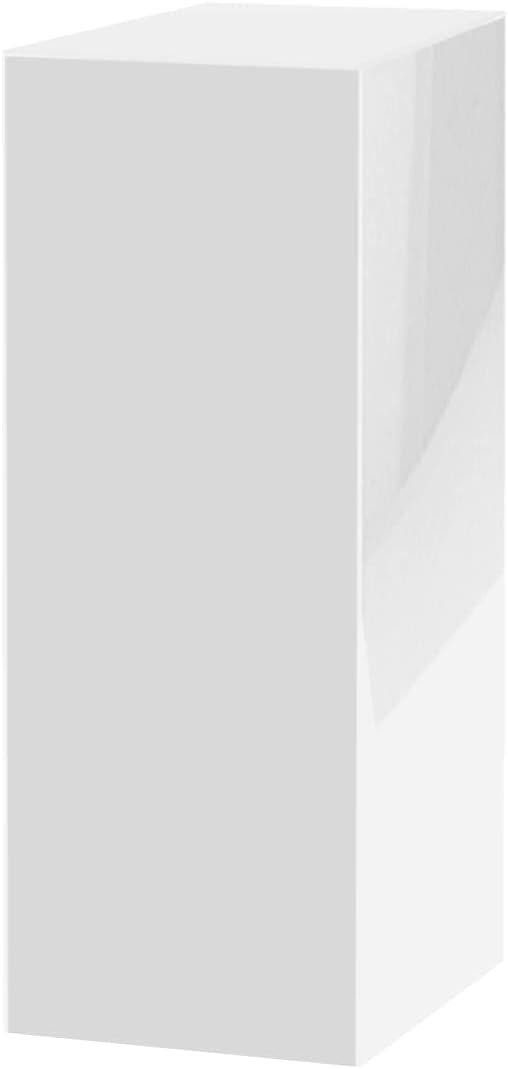 Tall White Acrylic Display Cube No Lid 12x12x40