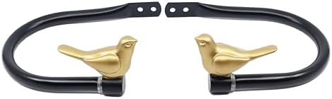 Meriville Set of 2 Farmhouse Gold Bird Curtain Holdbacks