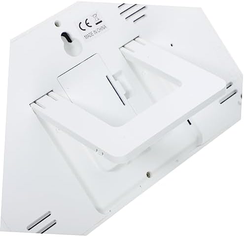 Happyyami Digital Temperature Humidity Clock with LCD Alarm