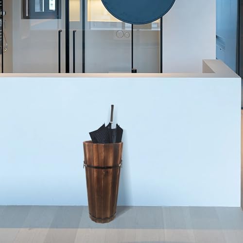 ABOOFAN Wooden Umbrella Stand for Entryway Rustic Cane Holder Decorative
