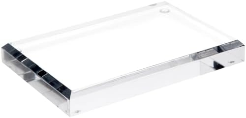 Plymor Clear Acrylic Rectangular Display Base 6x4x075