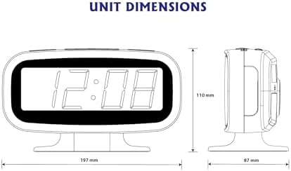 HANNLOMAX HX-153CR AM FM Radio Alarm Clock with LED Display