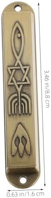 2pcs Metal Mezuzah Door Decor Holy Scroll for Home Blessing and Protection