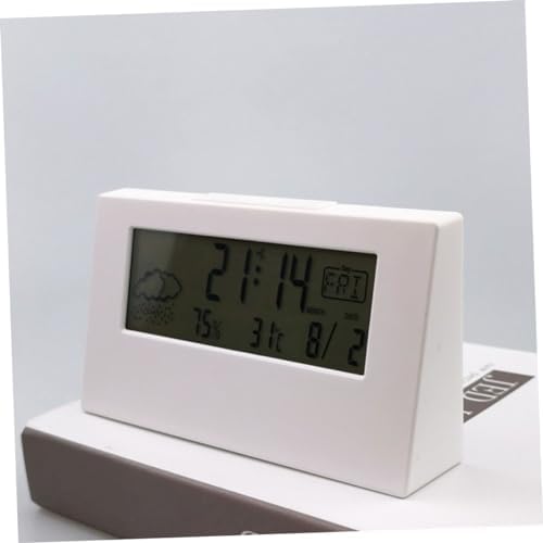 LCD Weather Alarm Clock with Temperature and Humidity Monitor