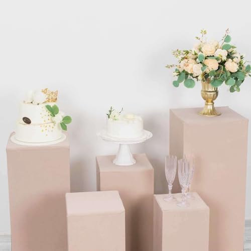Set of 5 Nude Spandex Display Box Covers