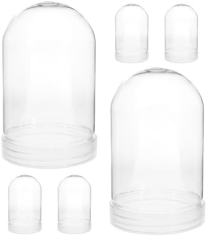 6Pcs Snowflake Globe Clear Plastic Water Globe DIY Arched Christmas Decoration