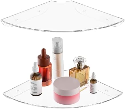 95x95 Inch Acrylic Corner Floating Shelf Set of 2