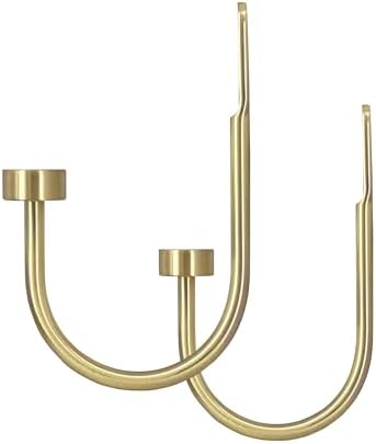 ARNORX Solid Steel Curtain Holdbacks Set of 2