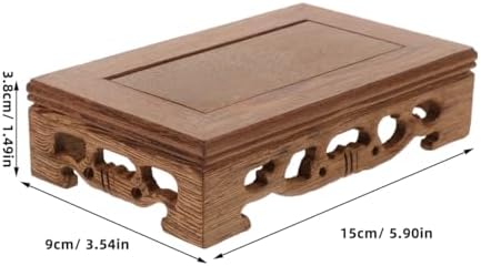 Ipetboom Wooden Seat Table Lamp Teapot Base Display Stand