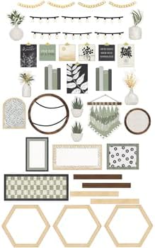 Organic Modern Mini Bulletin Board Set 79 Pieces