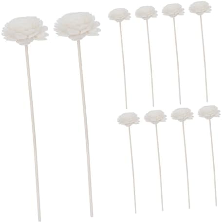 Vaguelly 10pcs Tiny Fake Flower Diffuser Sticks for Home Office Decor