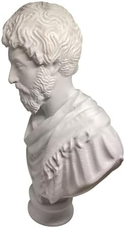 Marcus Aurelius Bust 3D Printed Sculpture 8 Inches