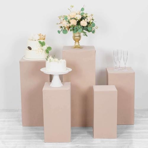 Set of 5 Nude Spandex Display Box Covers