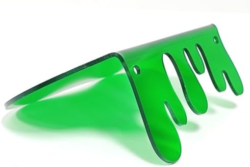 SetGame 2-Pack Green Acrylic Floating Wall Shelves