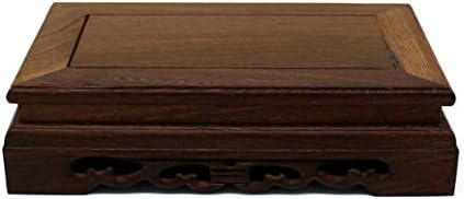 Rustic Rosewood Rectangle Display Stand 85 Inch
