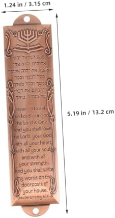 Wakauto 2pcs Jewish Mezuzah Door Decor with Scroll