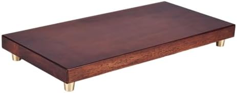 GOLDY WENDY Rectangular Wooden Tray Pedestal Base