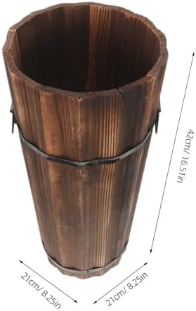 ABOOFAN Wooden Umbrella Stand for Entryway Rustic Cane Holder Decorative