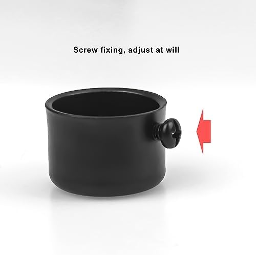 Curtain Rod Ends with Fixing Screws Black Durable 22mm Diameter