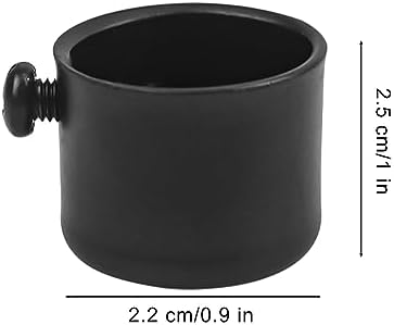 Curtain Rod Ends with Fixing Screws Black Durable 22mm Diameter