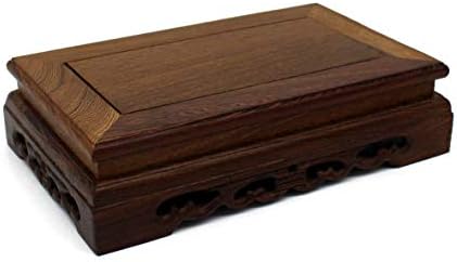 Rustic Rosewood Rectangle Display Stand 85 Inch