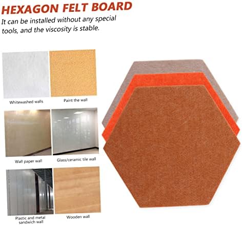 Hexagon Felt Bulletin Board Set for Home Office