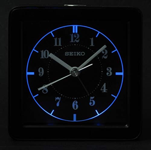 Seiko Gatsby Alarm Clock Metallic Dark Silver