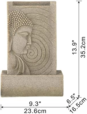 9x65x14 Indoor Buddha Water Fountain with LED Light