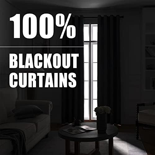 Rutterllow 100 Blackout Curtains 2 Panels