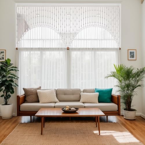 Clear Crystal Hanging Door Beads Curtain Valance