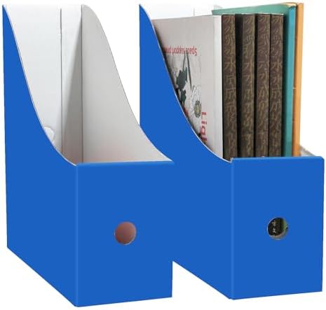 Limitliho 2 Pack Cardboard Magazine File Holder for Desktop