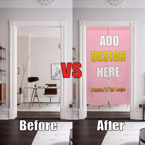 XMJJKUF Custom Noren Curtain for Doorway Decor