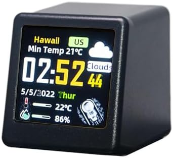 Color Display Alarm Clock with Weather Calendar and Wi-Fi