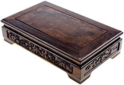 Oriental Style Rosewood Mahogany Pedestal Display Stand