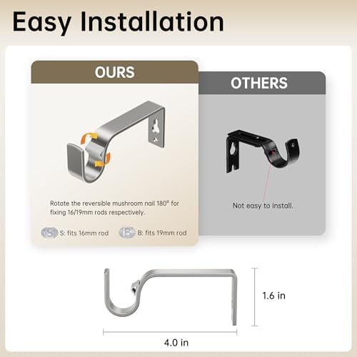 Adjustable Extendable Curtain Rods 30-53 Inches