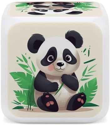 Panda Star LED Alarm Clock with 7 Color Nightlight