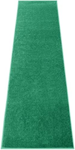 Elegant Plush Pile Event Carpet Aisle Runner - Green